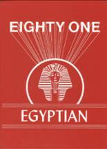 Egyptian High School 1981 yearbook cover photo