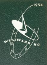 West High School 1954 yearbook cover photo