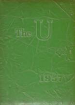 Union High School 1957 yearbook cover photo