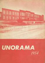 Union High School 1954 yearbook cover photo