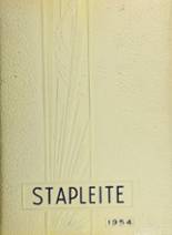 Staples High School 1954 yearbook cover photo