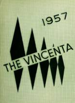 St. Vincent's High School 1957 yearbook cover photo