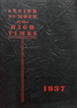 Wellsburg High School 1937 yearbook cover photo