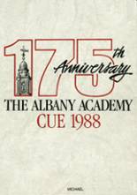 Albany Academy 1988 yearbook cover photo