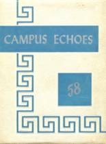Cameron High School 1958 yearbook cover photo