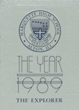 1989 Marquette High School Yearbook from Alton, Illinois cover image
