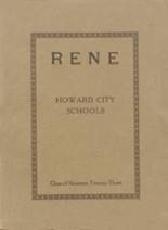 Howard City High School 1923 yearbook cover photo