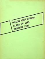 Wilson High School 1961 yearbook cover photo