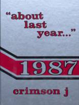 1987 Jacksonville High School Yearbook from Jacksonville, Illinois cover image