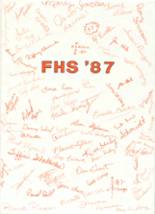 Fairmont High School 1987 yearbook cover photo