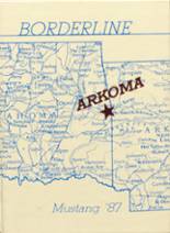 Arkoma High School 1987 yearbook cover photo