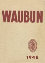 Waupun High School 1948 yearbook cover photo