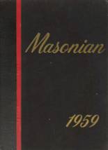 Mason City High School 1959 yearbook cover photo