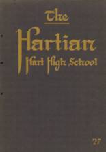 Hart High School 1927 yearbook cover photo