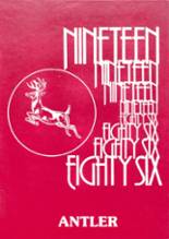 Deer High School 1986 yearbook cover photo