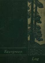 Evergreen High School 1958 yearbook cover photo