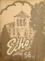 Westville High School 1958 yearbook cover photo