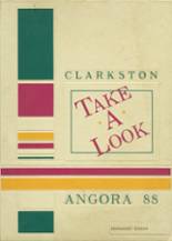 Clarkston High School 1988 yearbook cover photo