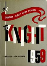 Campion Jesuit High School 1959 yearbook cover photo