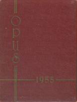 Chicopee High School 1955 yearbook cover photo