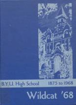 Brigham Young High School 1968 yearbook cover photo