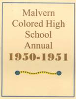Malvern Colored High School 1951 yearbook cover photo