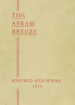 1948 Kingfield High School Yearbook from Kingfield, Maine cover image
