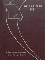 Willow Springs High School 1957 yearbook cover photo