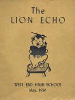 West End High School 1950 yearbook cover photo