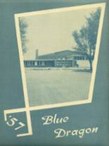 Halstead High School 1957 yearbook cover photo