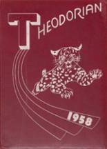Theodore High School 1958 yearbook cover photo