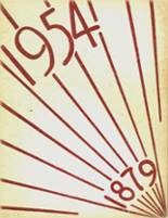 Chateaugay Central High School 1954 yearbook cover photo