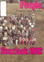 Lawrence County High School 1982 yearbook cover photo