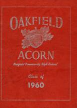Oakfield High School 1960 yearbook cover photo