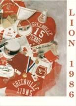 Greenville High School 1986 yearbook cover photo