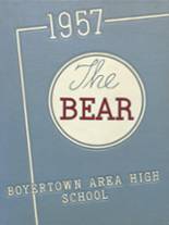 Boyertown Area High School 1957 yearbook cover photo