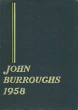 John Burroughs High School 1958 yearbook cover photo