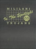 Mililani High School 1988 yearbook cover photo