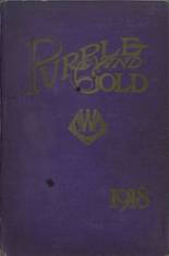 1918 Waite High School Yearbook from Toledo, Ohio cover image