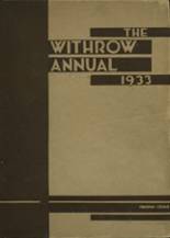 Withrow High School 1933 yearbook cover photo