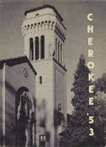 Sequoia High School 1953 yearbook cover photo