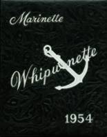 Marinette High School 1954 yearbook cover photo