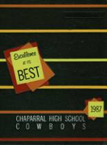 Chaparral High School 1987 yearbook cover photo