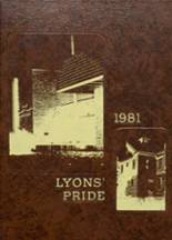 Lyons High School 1981 yearbook cover photo
