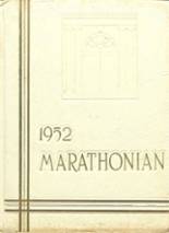 Marathon Central High School 1952 yearbook cover photo