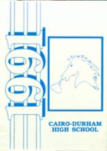 Cairo-Durham High School 1991 yearbook cover photo