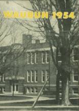 Waupun High School 1954 yearbook cover photo