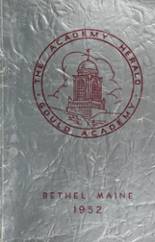 Gould Academy 1952 yearbook cover photo
