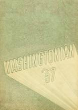 Washington High School 1957 yearbook cover photo