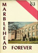 Marblehead High School 1963 yearbook cover photo
